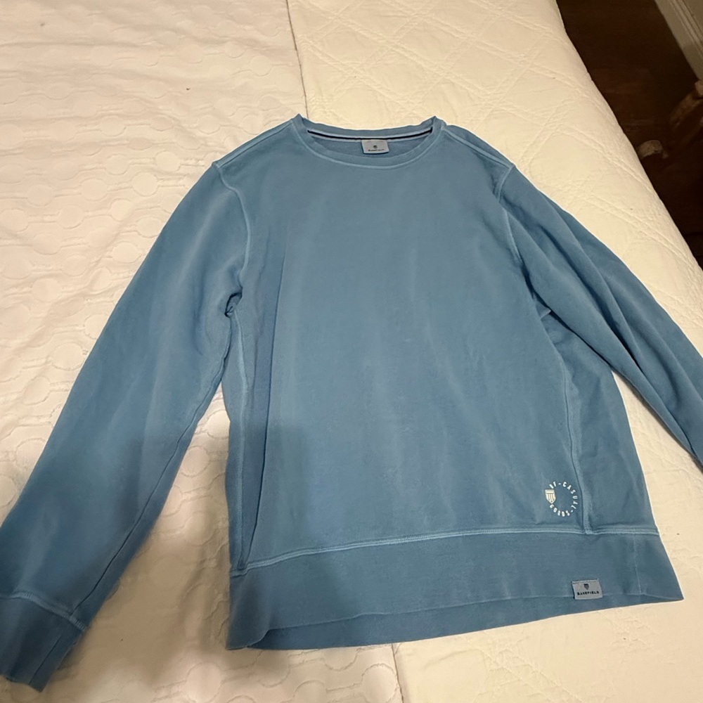 Stylish Sky Blue Crewneck Sweater for Men